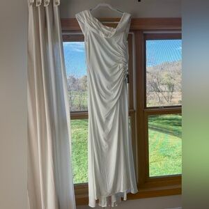 Mac Duggal Elegant White Wedding Dress